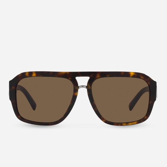Dolce & Gabbana Rare Crossed Sunglasses in Havana color - Picture 8 of 8